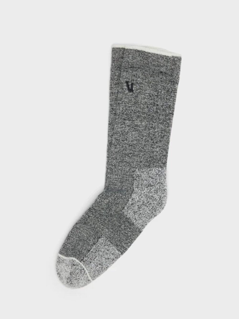 2 Pairs Vuori V1 Crew Socks Heather Gray - Unisex Size L